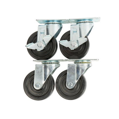 Chef AAA  Prep Tables Casters Wheels, Locks and Hardware Set - 4CSTRW