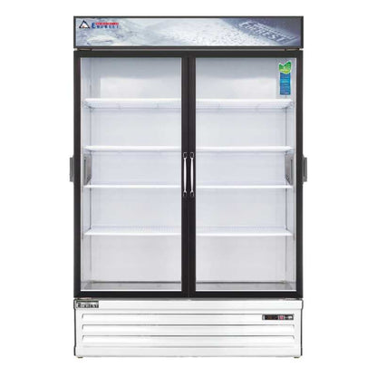 Everest Commercial 53" 2 Swing Glass Door Chromatography Merchandiser Refrigerator 50 cu. ft. - EMSGR48C