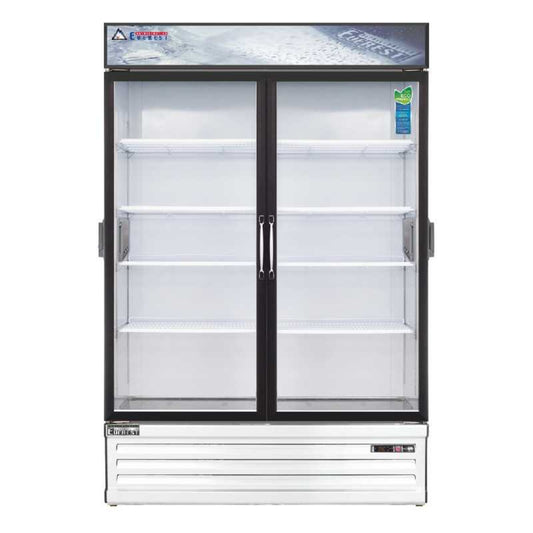 Everest Commercial 53" 2 Swing Glass Door Chromatography Merchandiser Refrigerator 50 cu. ft. - EMSGR48C