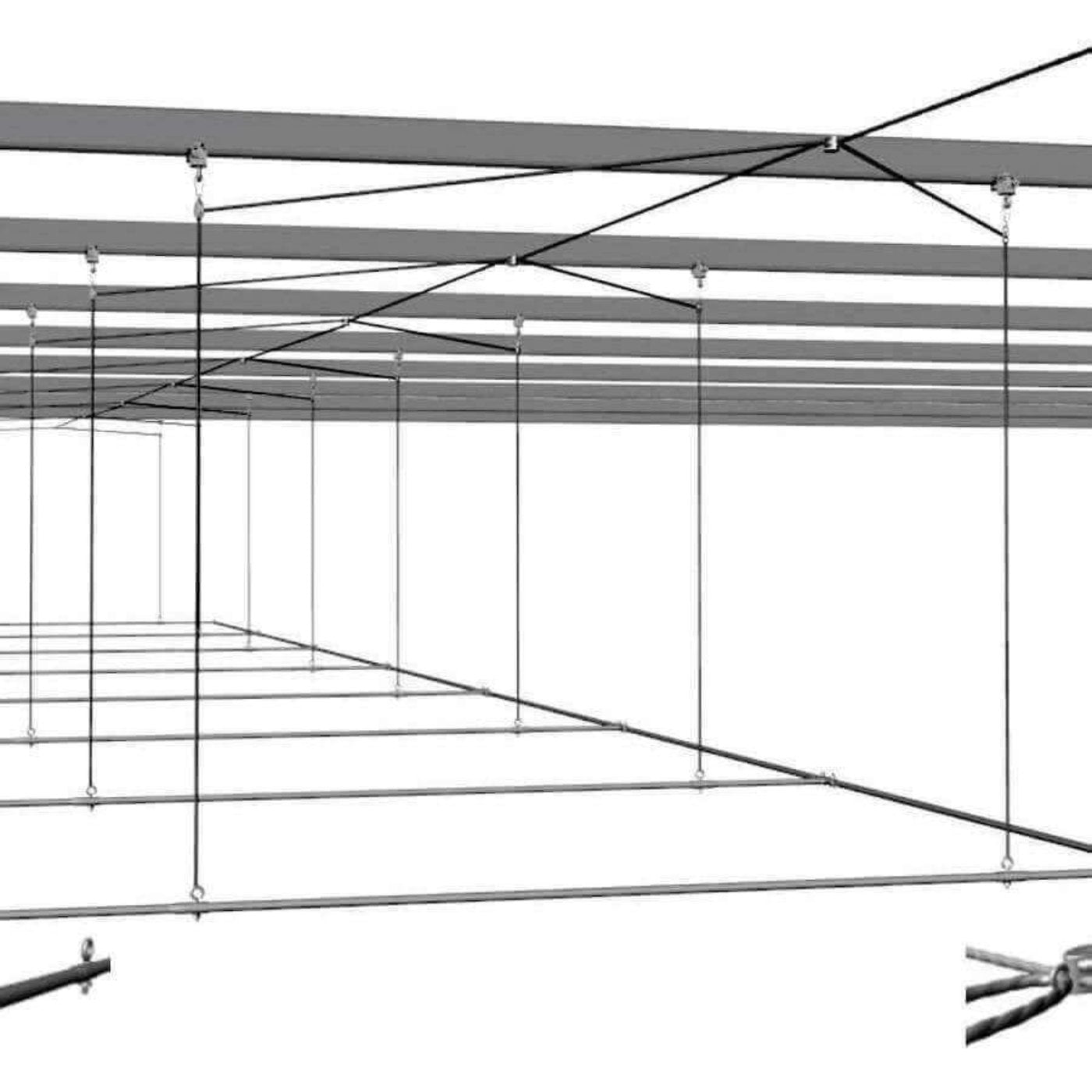 Cimarron Sports Batting Cage 'Air Frame' With TW-2000 Winch