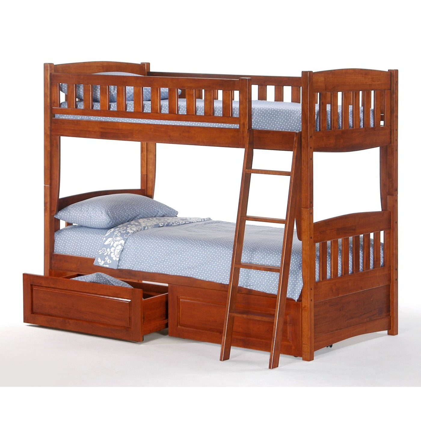 Night and Day Furniture Spices Cinnamon Twin/Twin Bunk Bed - CIN-PBH-COM-CH