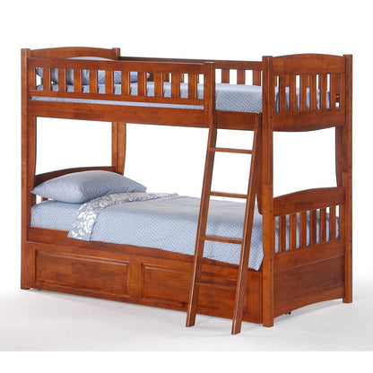Night and Day Furniture Spices Cinnamon Twin/Twin Bunk Bed - CIN-PBH-COM-CH
