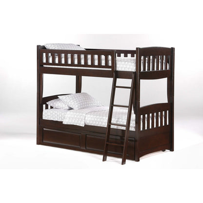 Night and Day Furniture Spices Cinnamon Twin/Twin Bunk Bed - CIN-PBH-COM-CH