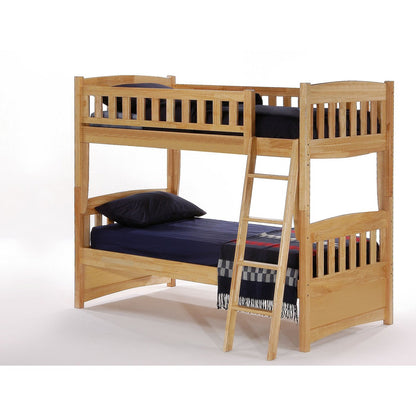 Night and Day Furniture Spices Cinnamon Twin/Twin Bunk Bed - CIN-PBH-COM-CH