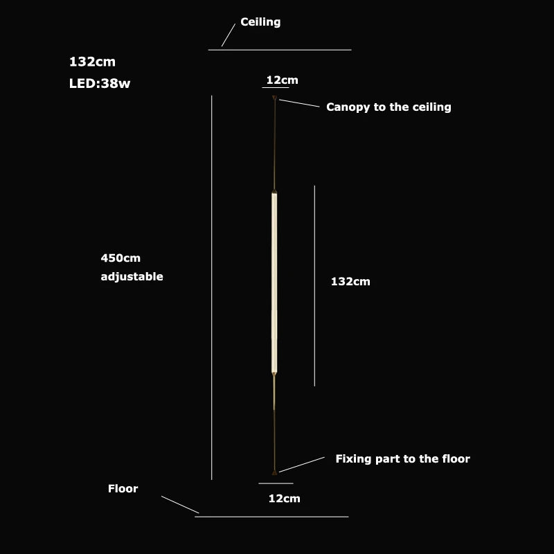Cirque Floor-to-Ceiling Column Lamp - Procure Décor