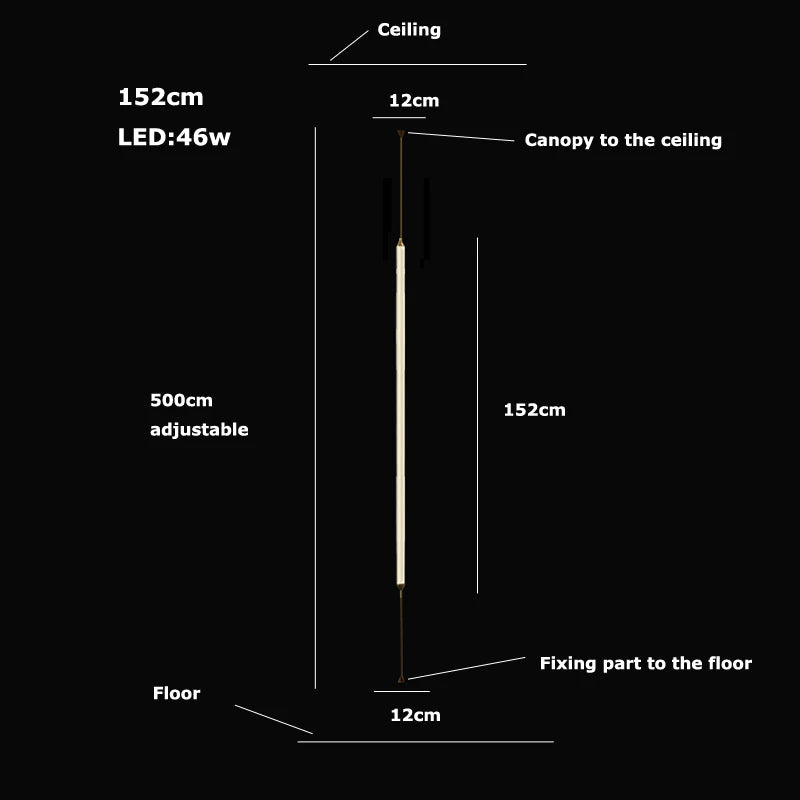 Cirque Floor-to-Ceiling Column Lamp - Procure Décor