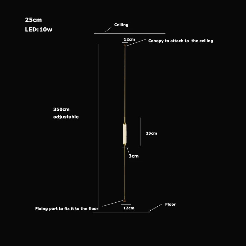 Cirque Floor-to-Ceiling Column Lamp - Procure Décor