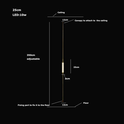 Cirque Floor-to-Ceiling Column Lamp - Procure Décor