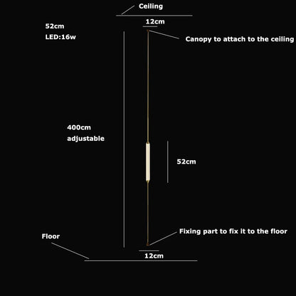Cirque Floor-to-Ceiling Column Lamp - Procure Décor