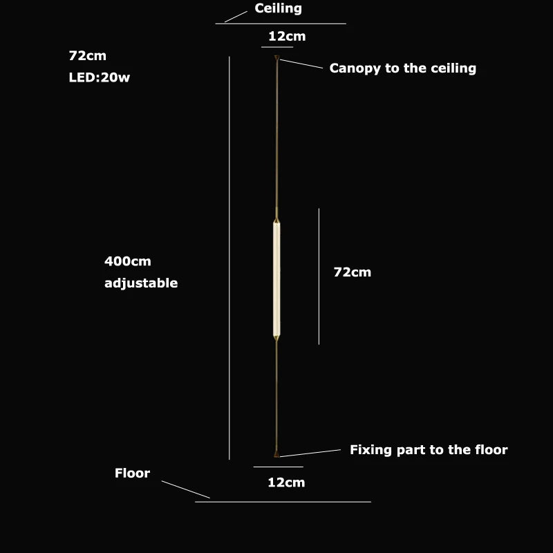 Cirque Floor-to-Ceiling Column Lamp - Procure Décor