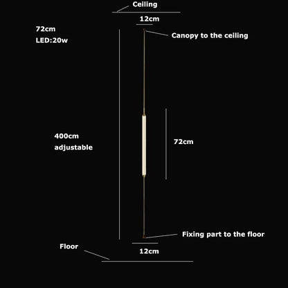 Cirque Floor-to-Ceiling Column Lamp - Procure Décor