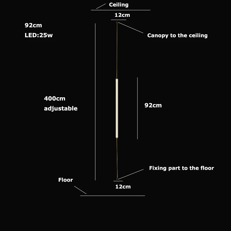 Cirque Floor-to-Ceiling Column Lamp - Procure Décor
