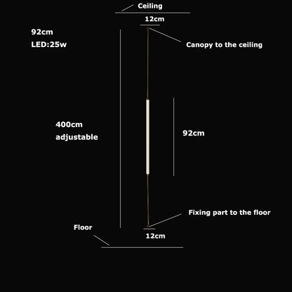 Cirque Floor-to-Ceiling Column Lamp - Procure Décor
