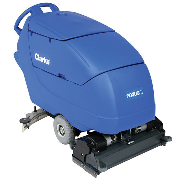 Clarke Focus Ii, Floor Sweeper Scrubber, 28", 23 Gallon, Battery, Self Propel, Cylindrical - 05421A-WET