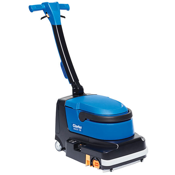 Clarke Floor Scrubber, 13", 1.6 Gallon, Cordless, Cylindrical, Forward and Reverse - ‎ MA30 13B