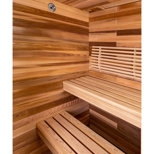 Saunacore Classic Style Wood Front Traditional Indoor Saunas - TC4x4
