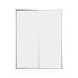 Doors22 108x80 Glass Sliding Room Divider Clear 3 panels - RDB108x80clear