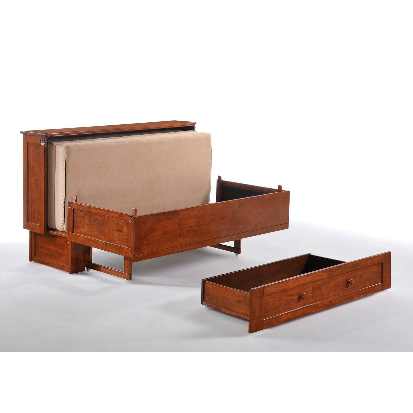 Night and Day Furniture Clover Queen Murphy Cabinet Bed Complete - MUR-CLV-QEN-XX