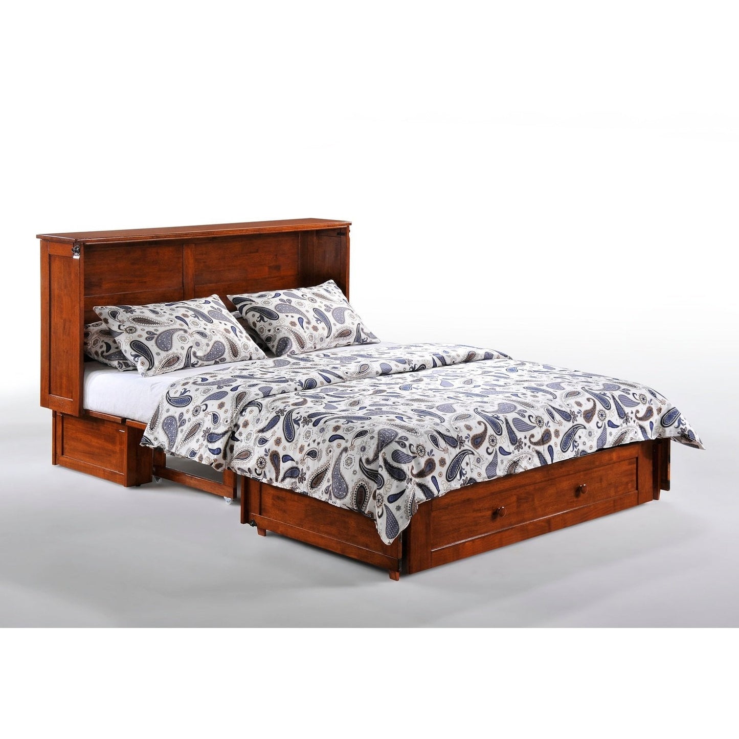 Night and Day Furniture Clover Queen Murphy Cabinet Bed Complete - MUR-CLV-QEN-XX