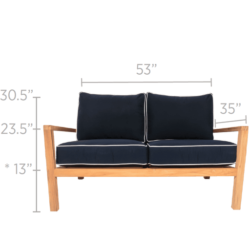 Royal Teak Collection Coastal Love-Seat / 2-Seater - COA2