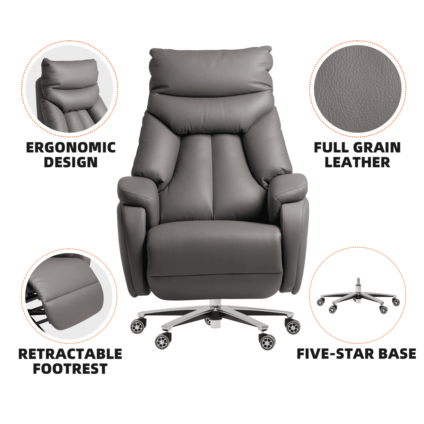 Kinnls Coast Power Recliner Chair - GF1A8D3