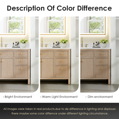 Altair Designs Cerrito 42" single vanity with top - 567042-BK-GW-NM