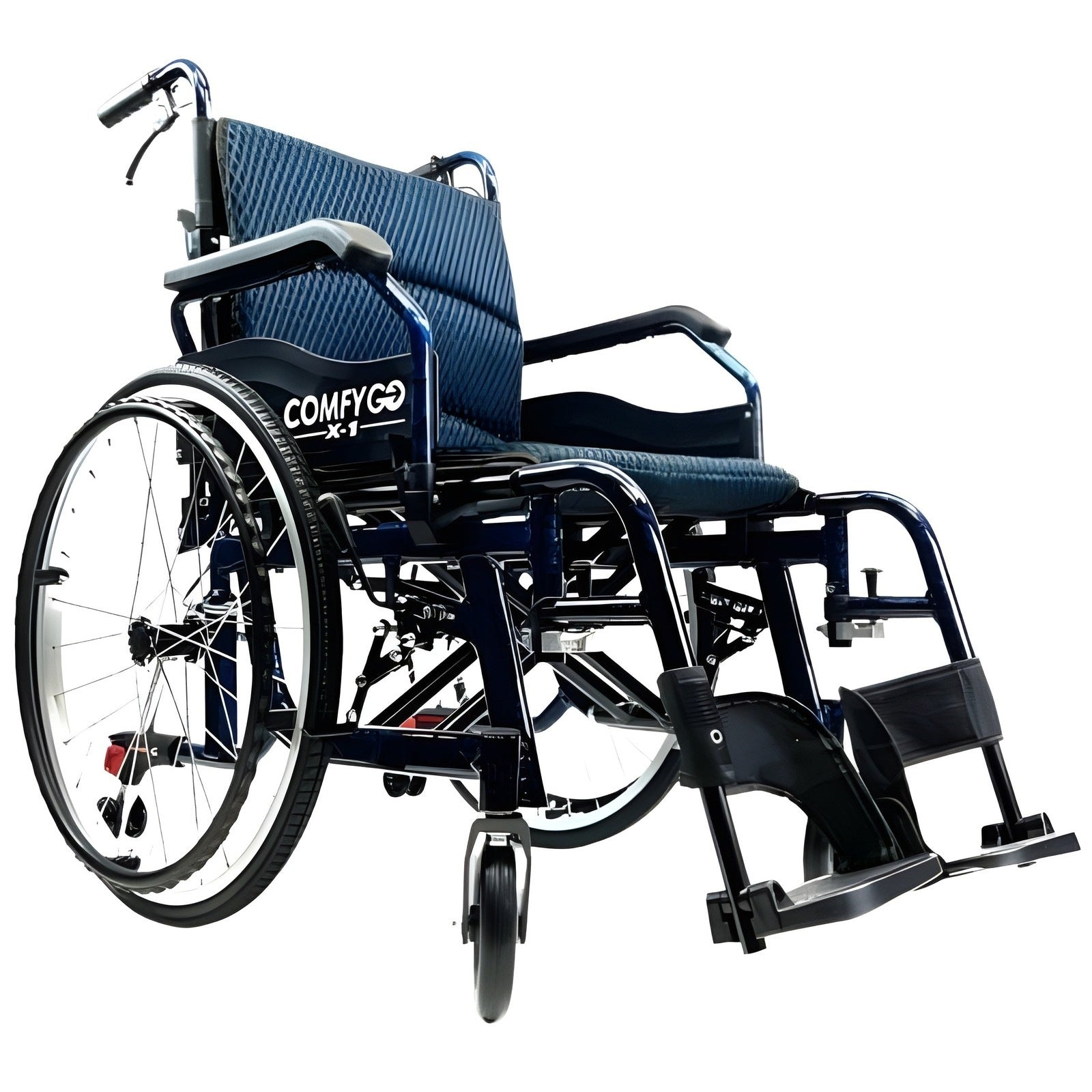 ComfyGo X-1 Ultra Lightweight Manual Wheelchair - X-1 BLACK