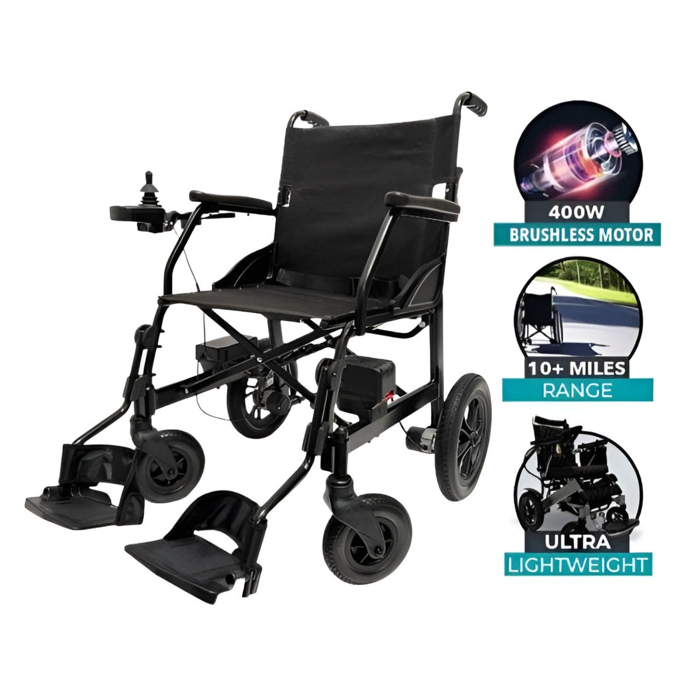 ComfyGo X-Lite Lightweight Foldable Electric Wheelchair