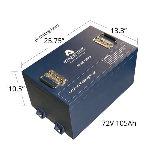 Allied Lithium 72V 105AH Single Bank Golf Cart & UTV Battery