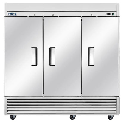 Commercial Reach in Freezer 3 Section Solid Door with Aluminum Interior with 304 Stainless Steel Floor - FG-FZ-3D