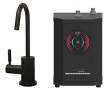 AquaNuTech Digital Instant Hot Water Dispenser with Hot Only Contemporary C-Spout Faucet New - HT-H2400-CH