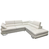 LUTON Leather Sectional Sleeper Sofa - Backyard Provider