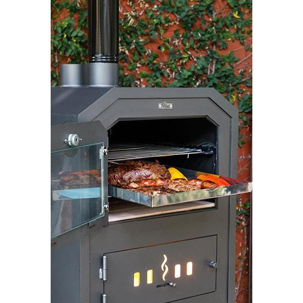 60 Nuke Counter Top Oven- open with food