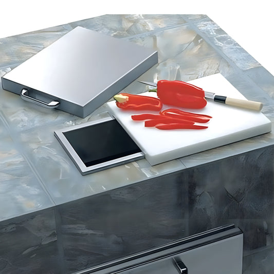 Lynx Countertop Trash Chute with Cutting Board & Cover - L18TS
