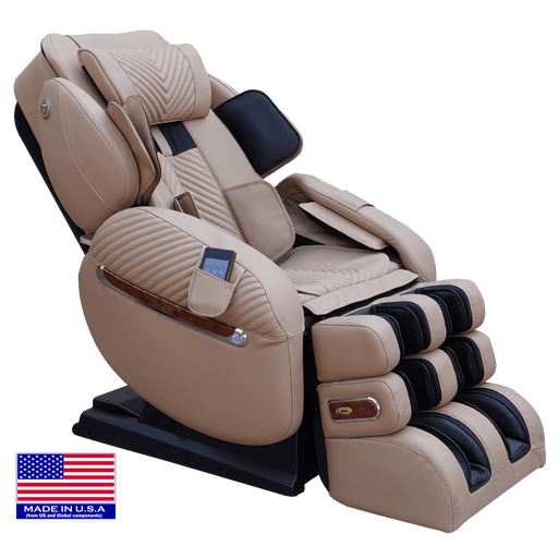 Luraco iRobotics 9 Max Plus Massage Chair - Cream - 893640001755