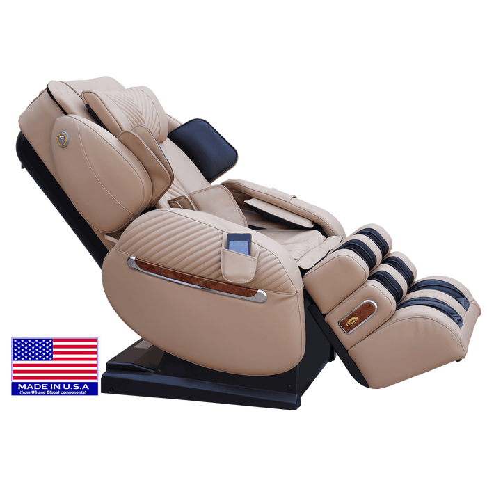 Luraco iRobotics 9 Max Plus Massage Chair - Cream - 893640001755