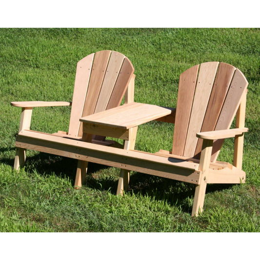 Creekvine Designs Cedar Adirondack Settee - WF5120CVD