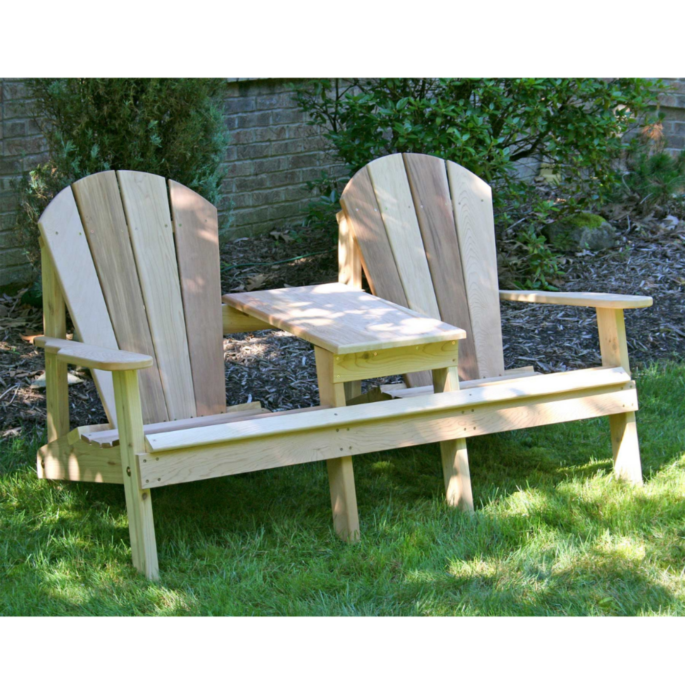 Creekvine Designs Cedar Adirondack Settee - WF5120CVD