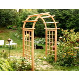 Creekvine Designs Cedar Arched Arbor - EY42ARCVD