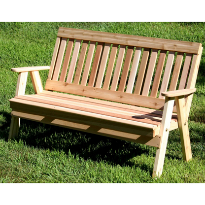 Creekvine Designs Cedar Countryside Garden Bench - WF2EGBCVD