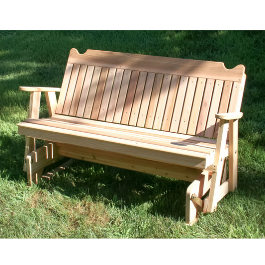 Creekvine Designs Red Cedar Straight Back English Glider - WF4SBG-2CVD