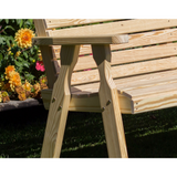 Creekvine Designs Treated Pine Crossback Garden Bench - FPB48CB-2CVD