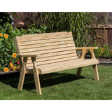 Creekvine Designs Treated Pine Crossback Garden Bench - FPB48CB-2CVD