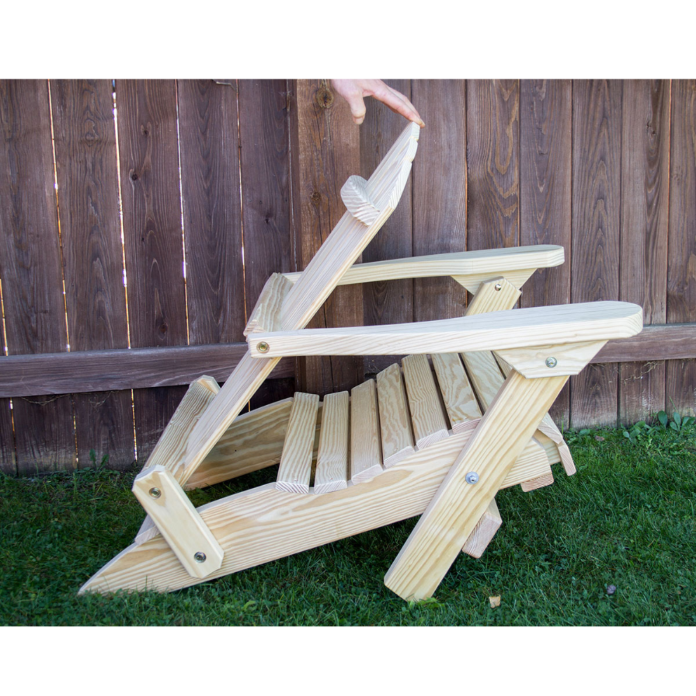 Creekvine Designs Treated Pine Folding Adirondack Chair - FC24FADCVD