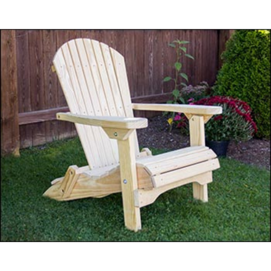 Creekvine Designs Treated Pine Folding Adirondack Chair - FC24FADCVD