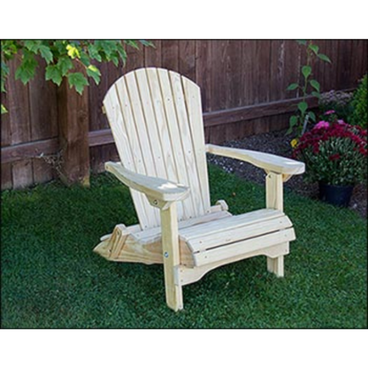 Creekvine Designs Treated Pine Folding Adirondack Chair - FC24FADCVD
