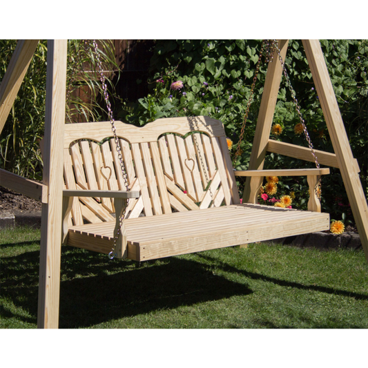 Creekvine Designs Treated Pine Heartback Swingbed - FTSBED60HBCVD