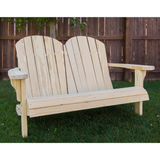 Creekvine Designs Treated Pine Low Curveback Garden Bench - FPB48ADCVD