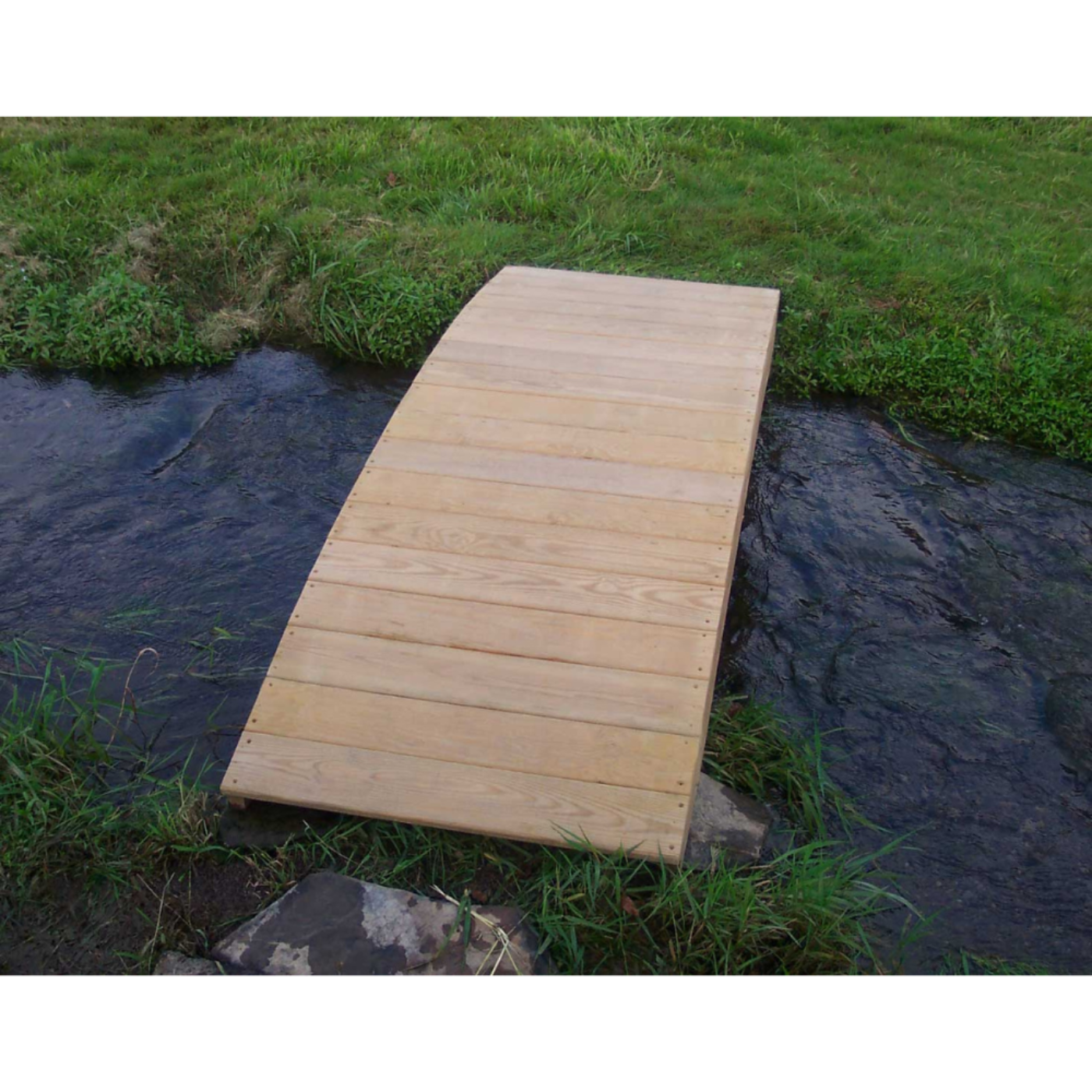 Creekvine Designs Treated Pine Plank Garden Bridge - FT1204-2CVD