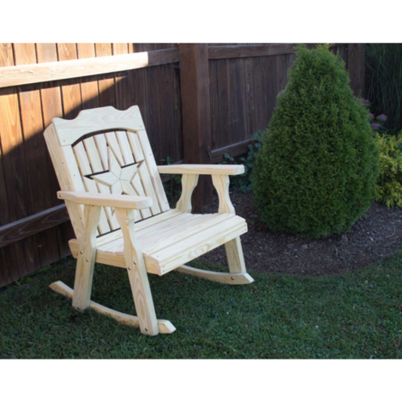 Creekvine Designs Treated Pine Starback Rocker - FR24STARCVD